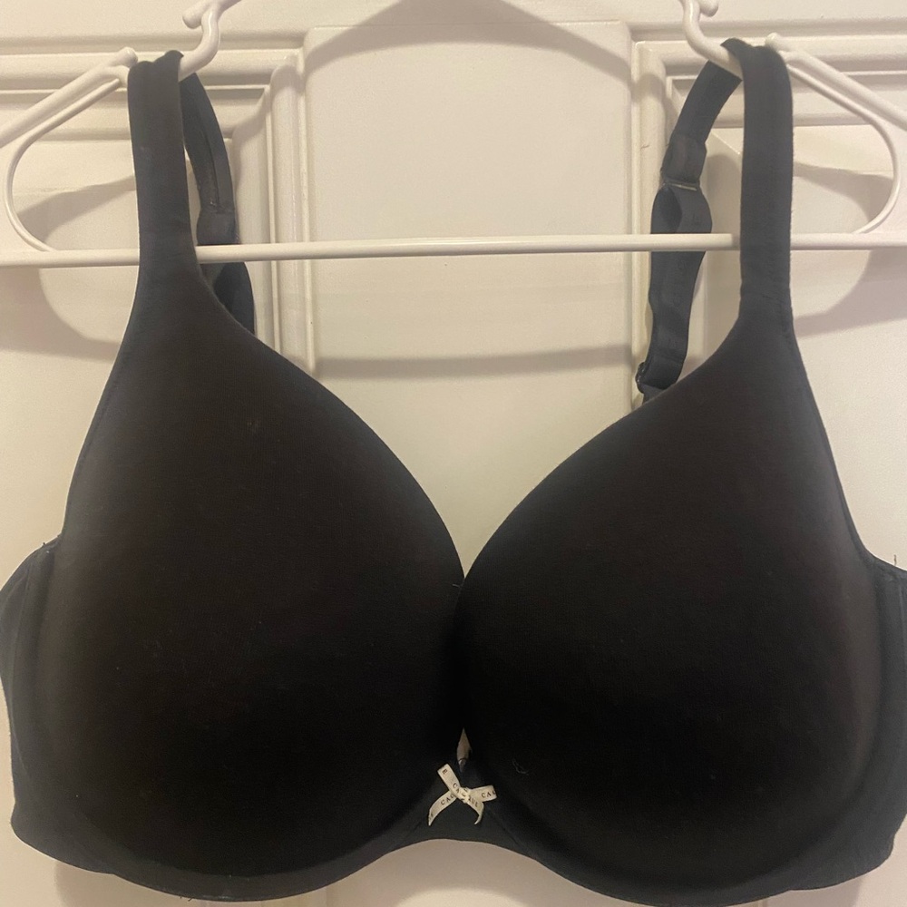 Black push-up plunge cacique bra